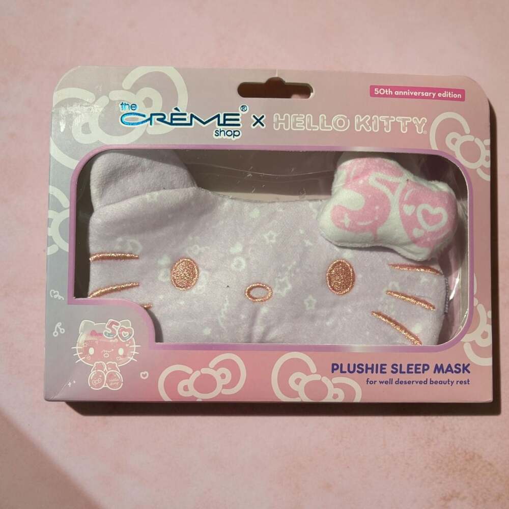 The Crème Shop x Hello Kitty 50th Anniversary Edition Plushie Sleep Mask